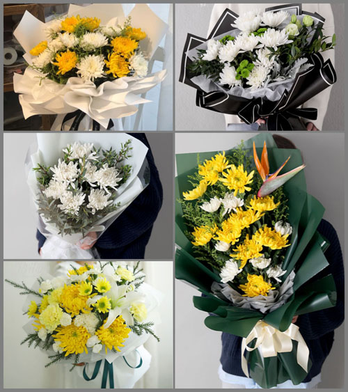 山东莱芜莱城区高庄街道白事花束代送